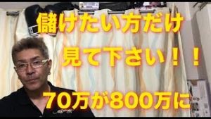 儲けたい方見てください 【70万から800万へ】