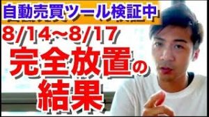自動売買ツール検証中！8/14〜8/17の結果発表!! 今日はタイからお送りします！