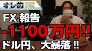 FX－1100万円！トランプが為替操作してドル円が大暴落した！！