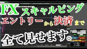 FX　スキャルピング　エントリーから決済まですべて見せます。