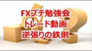 FXプチ勉強会 ﾄﾚｰﾄﾞ動画 『逆張りの鉄則』