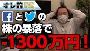 FX、－1300万円！フェイスブック＆ツイッター株の暴落で大変な事になった！