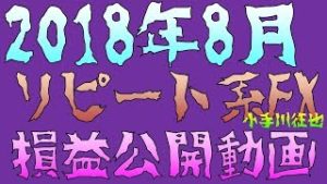 マイナス損益！ループイフダンなど2018年8月のリピート系FXの損益公開動画