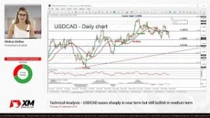 Technical Analysis: 20/09/18 – USDCAD eases sharply in near term but still bullish in medium term
