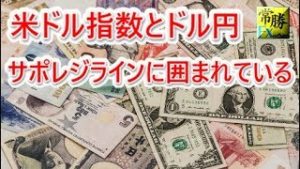 米ドル指数もドル円もサポレジラインに囲まれている！(常勝FX長谷川）