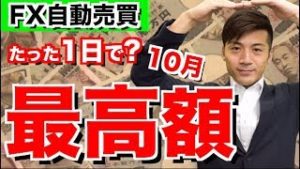 ほったらかしなのになぜ？たった１日でこの利益！！月利60%以上も可能か!?初心者さんでも簡単に稼げるとの声が続出!!2018年10月23日のFX自動売買ツール検証結果