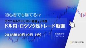 往復ビンタを恐れない【181019ドル円・ロウソク足トレード動画】FX予想