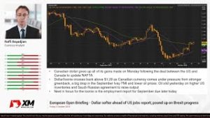 Forex News: 05/10/2018 – Dollar softer ahead of US jobs report; pound up on Brexit progress