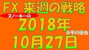 米ドル円は底抜け要警戒 FX スノーキー(小手川征也)の来週の戦略 2018年10月27日
