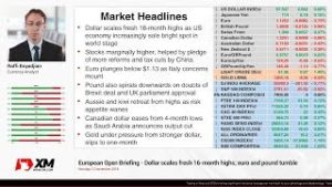 Forex News: 12/11/2018 – Dollar scales fresh 16-month highs; euro and pound tumble