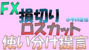 FX「損切り」と「ロスカット」の違いを統一しませんか？