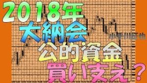 日銀？年金？公的資金のパワープレイ？2018年大納会は日経平均20000円キープ