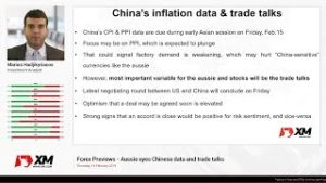 Forex Previews: 14/02/2019 – Aussie eyes Chinese data and trade talks