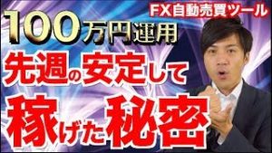 FX自動売買ツール 20取引中負けは1つ!? 先週の総括！リスクヘッジの為にも出金 初心者が始めやすいソフト検証ランキング1位【元金100万円&10万円口座で運用中】