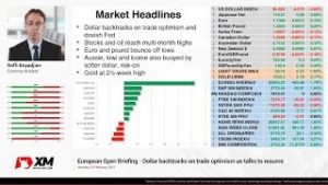 Forex News: 18/02/2019 – Dollar backtracks on trade optimism as talks to resume