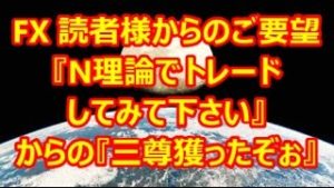 FX読者様からの要望『N理論でトレードして～』と三尊獲ったぞぉー