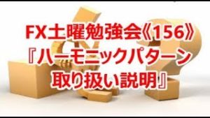 FX土曜勉強会《156》『ハーモニックパターン取り扱い説明』