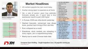 Forex News: 08/03/2019 – Draghi torpedoes euro; US payrolls coming up