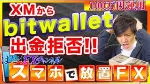 【問題発生!!】XMからbitwalletに出金できなくなった!? えっ？100万円口座よりも10万円口座の方が稼げてる！【初心者 FX自動売買ツール 検証】