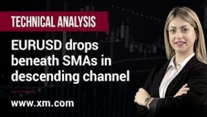 Technical Analysis: 22/04/2019 – EURUSD drops beneath SMAs in descending channel