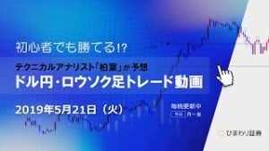 方針とポジションに変化なし【190521ドル円・ロウソク足トレード動画】FX予想