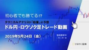 おおいに反省しています【190524ドル円・ロウソク足トレード動画】FX予想