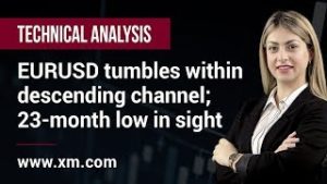 Technical Analysis: 20/05/2019 – EURUSD tumbles within descending channel; 23-month low in sight