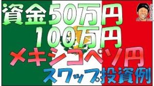 FX メキシコペソ円 スワップポイント投資 50万円 100万円 例 利回り期待値など