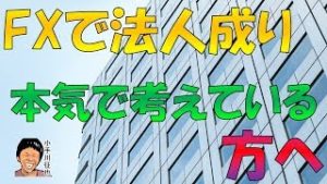 FXのための法人設立前に見てほしい動画・税理士の選び方(設立する前提)