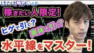 【FX】稼ぎたい人限定！水平線の引き方をマスター！初心者にとってはこのラインは最重要項目!?【投資 副業 やり方 スマホ】