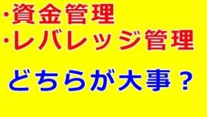 レバレッジ・資金管理！重要なのはどっち？（FX：梟の眼）