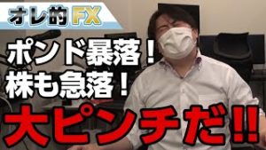 英ポンドが暴落！さらに株も急落して大ピンチだ！！