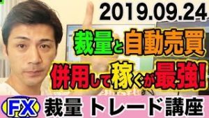 【FX裁量トレード】自動売買との併用が一番稼げる!? 初心者でもできるほったらかしの副業とは？【2019.09.24】【EA検証中】