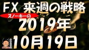 年末に向けて株高・円安期待 スノーキー(小手川征也)の来週のFX戦略 2019年10月19日