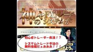 奥谷隆一「神々のFXトレードシステム」ツール手法の無料案件に関して