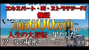 エキスパート・MI・ストラテジーFX（エキストFXチャート画像過去検証