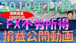 資金1000万円 2019年11月のFX不労所得(リピート系FX＆メキシコペソ円・南アランド円＆ズロチ円スワップ投資)の損益