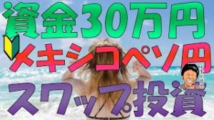 【スワップ110円or140円版】FX 30万円から始めるメキシコペソ円スワップ投資 利回り期待値など