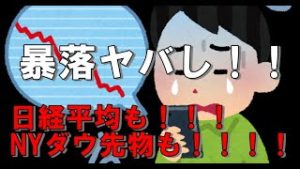 日経平均、NYダウ先物ダダ下がり暴落でドル円も円高に！？（2020年2月27日FX相場分析）