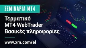 XM.COM – Εκπαιδευτικά Συνέδρια MT4 – Τερματικό MT4 WebTrader – Bασικές πληροφορίες