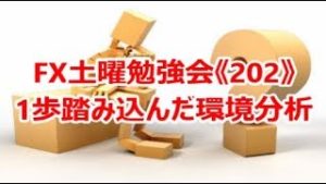 FX土曜勉強会《202》1歩踏み込んだ環境分析！
