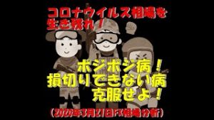 コロナウイルス相場を生き残れ！ポジポジ病！損切りできない病を克服せよ！（2020年3月21日FX相場分析）