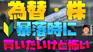 為替(FX)・株のショック安・暴落時に買いたいけど怖い どうしたらいい？