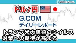 ＦＸテキスト動画「【ドル/円】トランプ米大統領のウイルス対策への期待が高まる」G.comデイリーレポート 2020/3/10