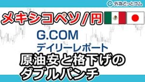 ＦＸテキスト動画「【メキシコペソ/円】原油安と格下げのダブルパンチ」G.comデイリーレポート 2020/4/16