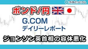 ＦＸテキスト動画「【ポンド/円】ジョンソン英首相の容体悪化」G.comデイリーレポート 2020/4/7