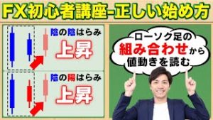 【FX初心者講座】ローソク足の組み合わせから値動きを読む【正しい始め方#12】
