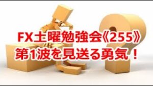 FX土曜勉強会《255》第1波を見送る勇気！
