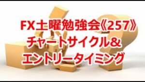 FX土曜勉強会《257》チャートサイクル&エントリータイミング
