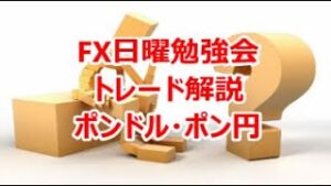 FX日曜勉強会  トレード解説ポンドル・ポン円